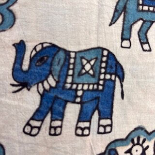 Blockprint India Elephant 1