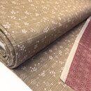 japanischer Stoff double-face Blume Sternmuster beige rosa