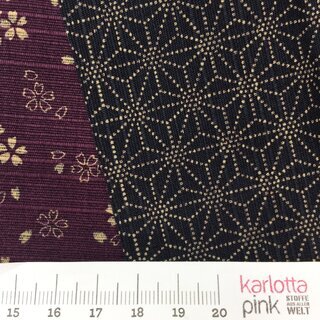 Double-Face Blume Asanoha violett blau