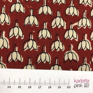 Blockprint Indian Flowers 21