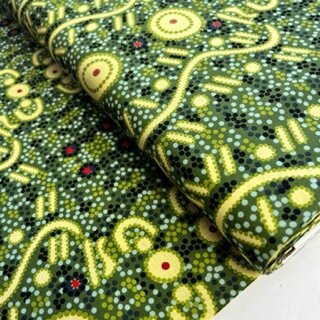 australischer Stoff aborigines Baumwolle meterware...