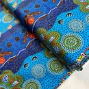 australischer Stoff aborigines Baumwolle meterware...