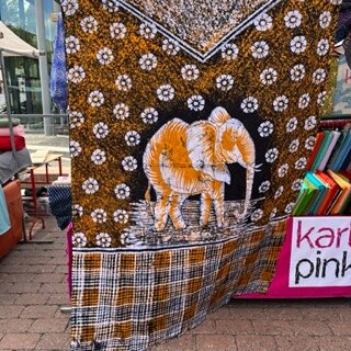 afrikanischer waxprint stoff rot venua