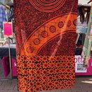 afrikanischer waxprint stoff rot venua