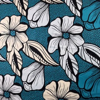 Flowers on Turquoise