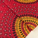 afrikanischer waxprint stoff rot venua