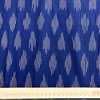 Ikat Pochampally royalblau