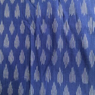 Ikat Pochampally royalblau