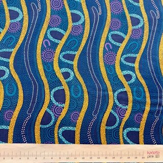 Gathering by the River blue