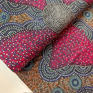 australischer Stoff aborigines Baumwolle meterware...