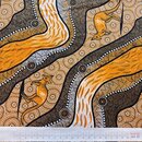 australischer Stoff aborigines Baumwolle meterware...