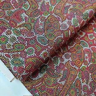 australischer Stoff aborigines Baumwolle meterware...