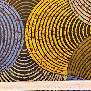 Concentric Circle green (Waxprint)