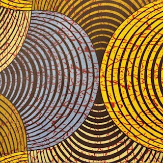Concentric Circle green (Waxprint)