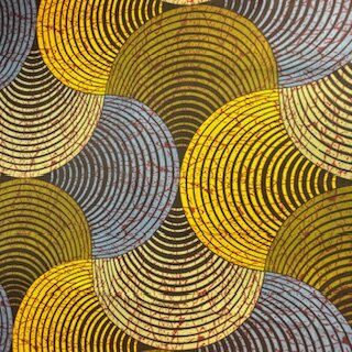 Concentric Circle green (Waxprint)