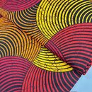 afrikanischer waxprint stoff rot venua