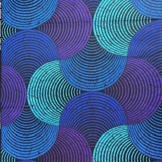 Concentric Circle blue (Waxprint)