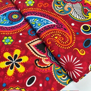 afrikanischer waxprint stoff rot venua
