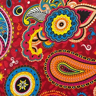 Paisley red