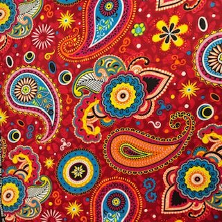 Paisley red