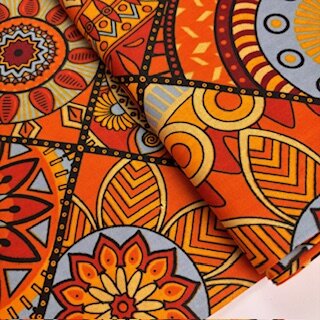 afrikanischer waxprint stoff rot venua