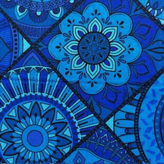 Coloring Book blue (Waxprint)