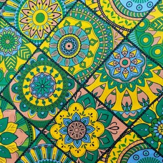 Coloring Book green (Waxprint)