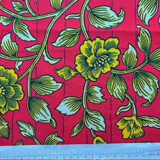 Flowers red (Waxprint)