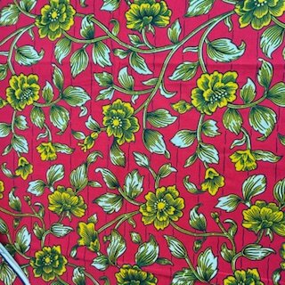 Flowers red (Waxprint)