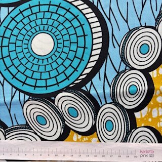 Light Blue Disks  (Waxprint)