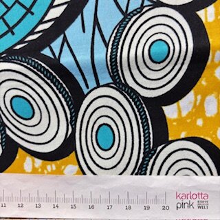 Light Blue Disks  (Waxprint)