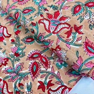 indischer blockprint baumwollstoff indigo