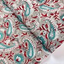 indischer blockprint baumwollstoff indigo