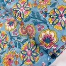 indischer blockprint baumwollstoff indigo