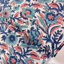 indischer blockprint baumwollstoff indigo