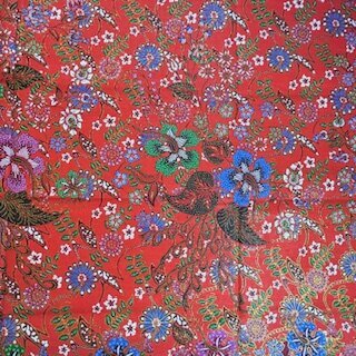 Sarong Floral Gold Line 261