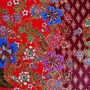 Sarong Floral Gold Line 261