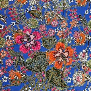 Sarong Floral Gold Line 263