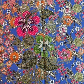 Sarong Floral Gold Line 263