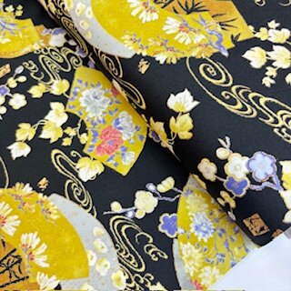 japanischer Stoff Asanoha blau