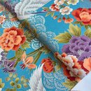 japanischer Stoff Asanoha blau