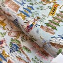 japanischer Stoff Asanoha blau