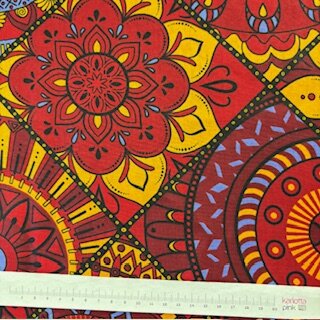 Coloring Book red (Waxprint)