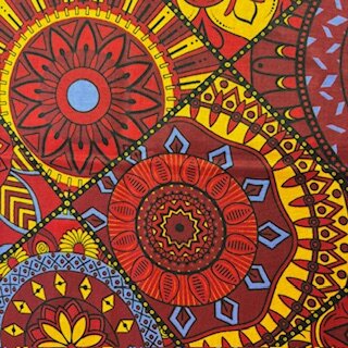 Coloring Book red (Waxprint)