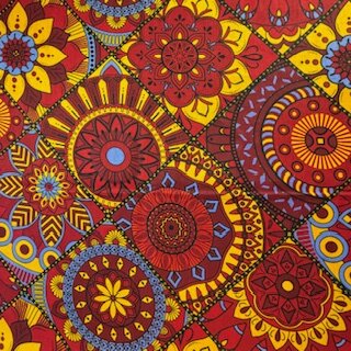 Coloring Book red (Waxprint)