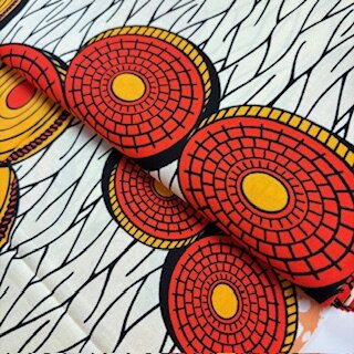 afrikanischer waxprint stoff rot venua