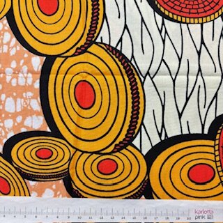 Orange Disks  (Waxprint)