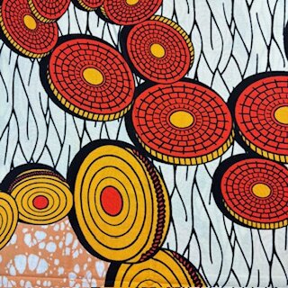 Orange Disks  (Waxprint)