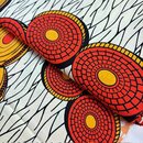 afrikanischer waxprint stoff rot venua