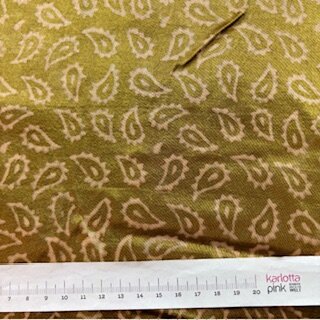 Mashru Silk Golden leaves